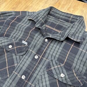 Vintage Carhartt Mens XL Long Sleeve Button Front Pockets Midweight Flannel